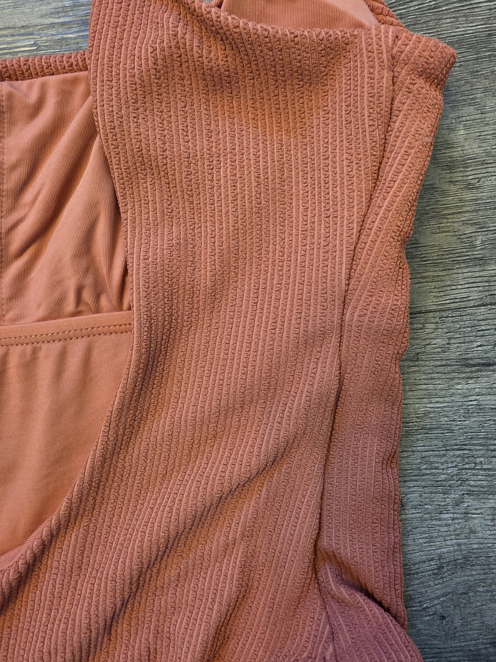 Vitamin A Rust Ribbed One-Piece Swimsuit - Picture 4 of 5